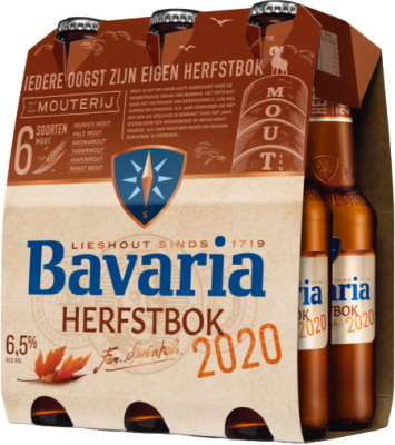 Bavaria Herfstbok 2020 sixpack met flesjes van 30cl packshot
